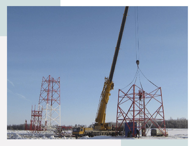 Монтаж вышек связи в Старом Осколе